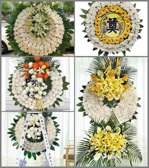 四川成都崇州市三江镇听江村花圈速递