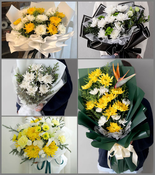 四川成都崇州市三江镇听江村白事花束代送